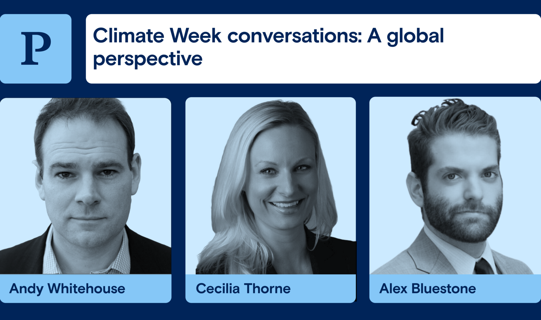 Climate Week conversations: A global perspective